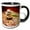 Black/White, variant on 3drose, Zen Stone. Samurai. Spring Is In, Swords Are Down, 11oz Two-tone Yellow Mug