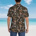 thumbnail image 6 of Daiia Mushroom Garnish Hawaiian Shirt for Men Gentle Cotton Regular Short Sleeve Casual-X-Large, 6 of 9