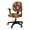 Autum Maple Leaf Cat, variant on FKELYI Boho Mandala Flower Purple Print Office Chair Slipcover 2 Piece Desk Chair Cover Removable Computer Chair Protective Cover Rotating Swivel Chair Slipcover for Office Worker