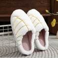 thumbnail image 4 of Mepaouo Womens House Slippers Winter Warm Plush Fuzzy Slides Memory Foam Non Slip Home Bedroom Shoes, 4 of 6