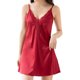 thumbnail image 1 of Camisón con cuello en V Minnieouse Pijama Sexy Rojo azufaifa, 1 of 6