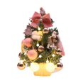 thumbnail image 2 of Decoraciones para árboles de Navidad de mesa perfecl con luces bola de Navidad Rosado, 2 of 8