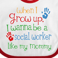 thumbnail image 4 of Inktastic Social Worker Like Mommy Boys or Girls Baby Bib, 4 of 4