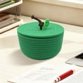 thumbnail image 4 of Ouuluon Woven Storage Basket, Cute Dustproof Storage Baskets, 8×8×5in Green Sturdy Compact Basket for Home Fruit Small Daily Items, 4 of 7