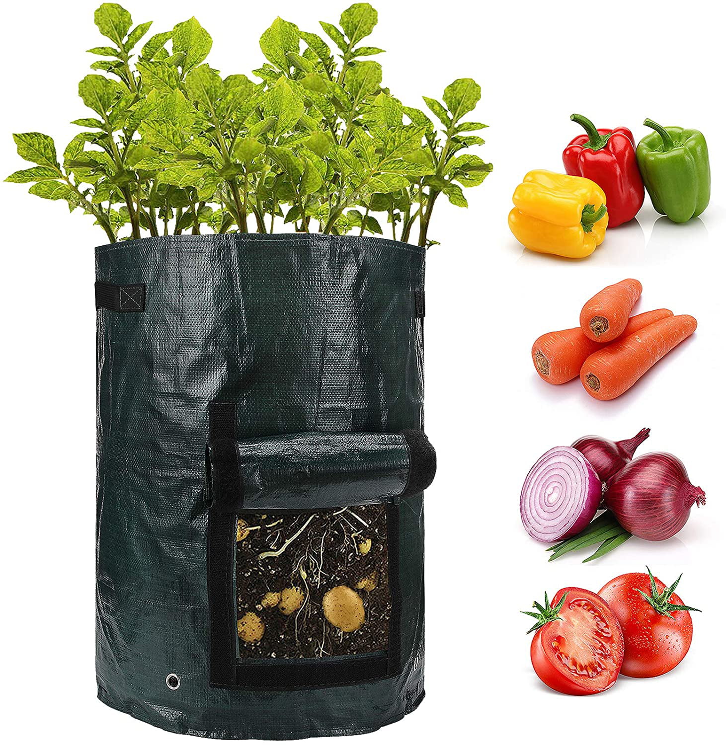 Plant Growing Bag Fabric Pot Planter Vegetable Potato Flower Container Gardening