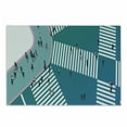 thumbnail image 1 of Urban Cutting Board, Illustration of a Busy Street People Crossing High Angle Contemporary Setting, Decorative Tempered Glass Cutting and Serving Board, in 3 Sizes, by Ambesonne, 1 of 2