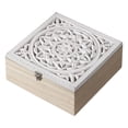 thumbnail image 4 of Organizador de Bolsas de Té Caja de Almacenaje de Madera Compartimientos Separados Práctico con Tapa Artística Adecuado para Cocina Regalo Decoración, 4 of 9