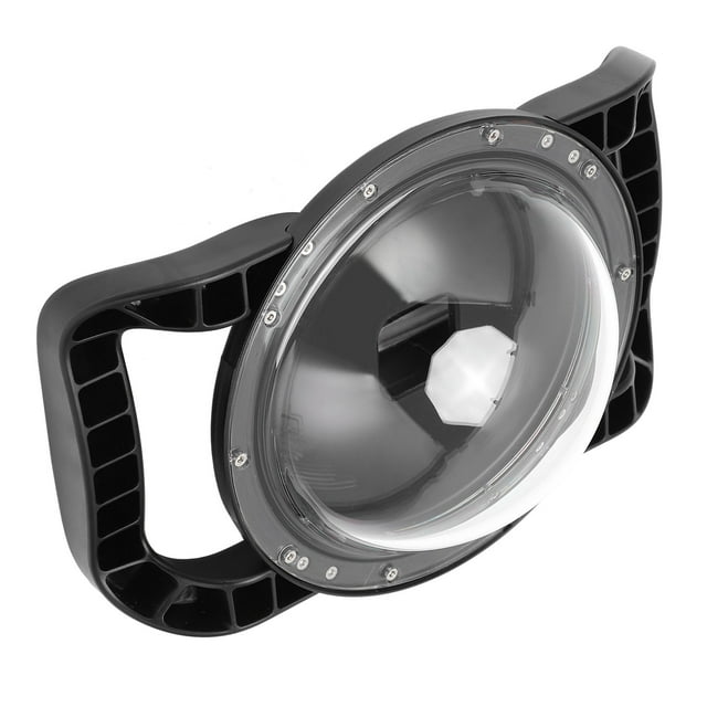 Dome Camera Housing Case, Waterproof Dome Dual Handheld Port Protective Case For 9 Action Camera