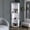 White, variant on Corner Bar Cabinet with Eight Cubbies | Function Well in Primary Living Room | Particle Board Crafted | Improve Bar Storage Efficiency