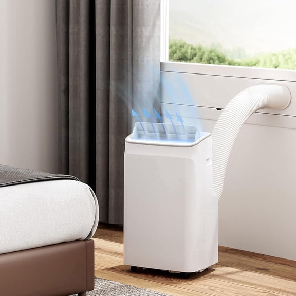 Memoryfield 12000 BTU Portable Air Conditioner, 3 in 1 AC Unit for 550 Sq.Ft, Remote Control, Fan & Dehumidifier, Smart Sleep Mode, White