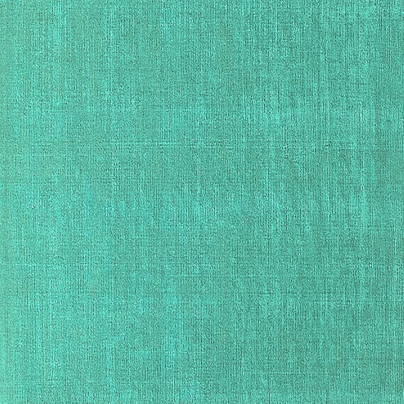 Ahgly Company Indoor Square Solid Turquoise Blue Modern Area Rugs, 8' Square