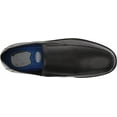 thumbnail image 5 of Dr Scholl's Jeff Black Leather Slip On Stacked Heel Rounded Toe Causal Loafers (Black, 13), 5 of 6