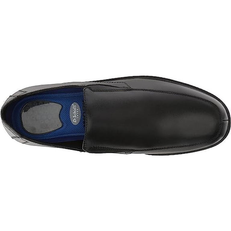 Dr. Scholl\'s Work Loafers Jeff Men’s 11W WIDE Black Leather SR Slip-On NEW Dr Scholl main image 2