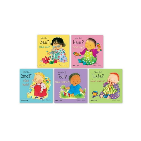Child's Play Books Small Senses Bilingual Board Books, Set of 5