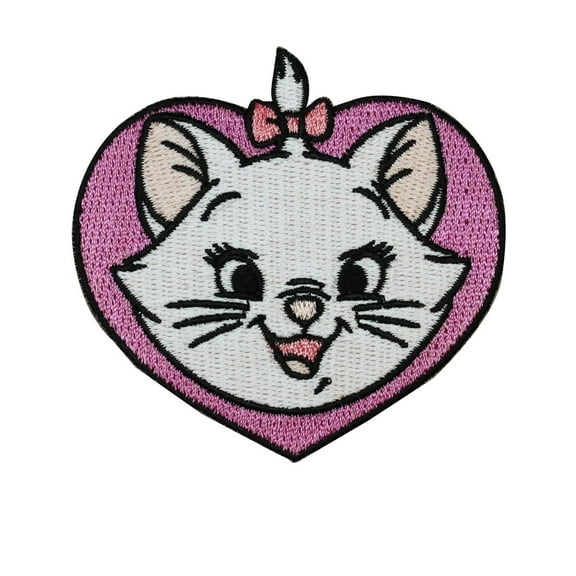 Disney Aristocats Cute Kitten Marie Iron-On Patch Girl Craft Accessory Applique