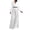 White, variant on Jumpsuits for Women Sequin Wide Leg Deep V Neck Dressy Jumpsuits Long Sleeve Belted Waist Evening One Piece Summer Rompers White 3XL