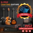 thumbnail image 7 of Pyle Steel String Acoustic Guitar Kit, 41" Full Size Cutaway with Ashtree Top, Open Pore Finish, Premium Accessory Set with Armored Gig Bag, Sunburst Teardrop Matte, 7 of 7