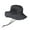 Black, variant on Summer Outdoor Fishing Sun Protection Wide Brim Bucket Hat Foldable Boonie Cap
