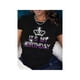 thumbnail image 1 of Women’s Birthday Gradient Tee – “it’s My Birthday” Sparkle Letter Print, 1 of 7
