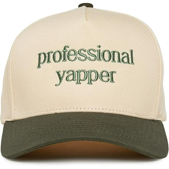 Professional Yapper Hat, Funny Embroidered Trucker Cap For Women, Adjustable Snapback Hat, Sarcastic Baseball Cap Gift For Friends Or Coworkers