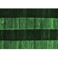 thumbnail image 1 of Ahgly Company Indoor Rectangle Abstract Emerald Green Modern Area Rugs, 2' x 5', 1 of 4
