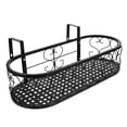 thumbnail image 3 of 1Set Iron Oval Rail Design Flowerpot Rack for Balcony and Garden 19.7X7.9X4.7in, 3 of 8