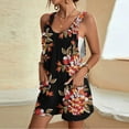 thumbnail image 2 of Drses Womens Summer Casual Loose Tank Romper Sleeveless Crewneck Jumpsuit Shorts Romper with Pockets, 2 of 5