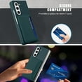 thumbnail image 2 of for Samsung Galaxy Z Fold 5 Case Wallet with 2-Card Credit Card Holder Slot Full Body Protection Slim Fit Phone Case for Women Men-Green, 2 of 11