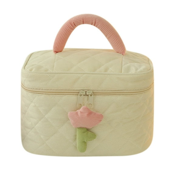 Dengmore Portable Storage Bag Cosmetic Bags Toiletries Storage Tote Large Capacity Cosmetic Storage Bag Makeup Organizer