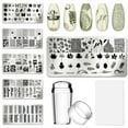 thumbnail image 1 of AddFavor Kit de estampador de uñas, 6 piezas, plantilla de placa de estampado de mariposa con estampado de uñas de silicona y raspador para mujeres y niñas, herramientas de manicura de uñas DIY, 1 of 5