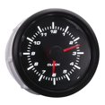 thumbnail image 2 of MOTOR METER RACING MGS Series 52mm 2-1/16" Electrical Clock Gauge 0~12 Hour Format Black Dial White LED Backlit Waterproof, 2 of 4