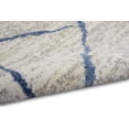 thumbnail image 4 of Calvin Klein River Flow Ivory Blue 710 x 910 Area Rug, Modern, Abstract, Easy Cleaning, Non Shedding, Bed Room, Living Room, Dining Room, Kitchen 8 x 10, 4 of 4