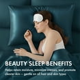 thumbnail image 5 of MAVIÉ Satin Pillowcase Set – Standard, Queen, King & Body Size Options – Ultra Soft Cooling Pillow Cases for Hair & Skin, Envelope Closure, 2 Pack (20" X 26") Olive Green, 5 of 7