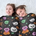 thumbnail image 5 of Colorful Halloween Icons Pattern Round Blanket,Comfortable Soft Flannel Throw Blanket,All Season,Warm Lightweight Blankets for Sofa Bed Couch Living Room Chair 60"x60", 5 of 5