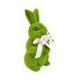 thumbnail image 2 of Vacemry under $5 2Pcs Moss Flocked Bunny, Flocked Standing Rabbit Sculpture, Spring Garden Patio Tabletop Decoration, Easter Holiday Party Favors for Home Centerpiece Shelf Display, 2 of 9
