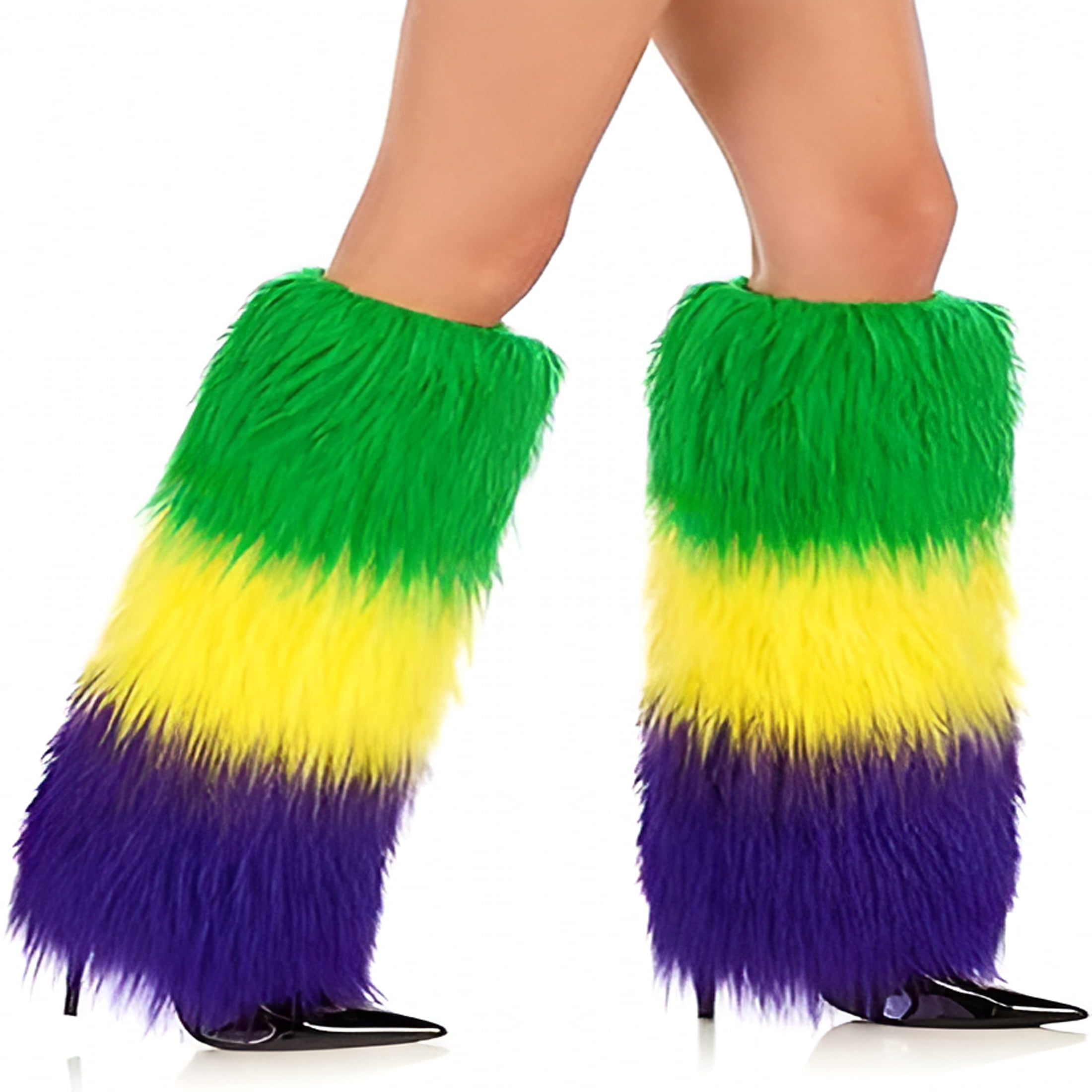 Rhode Island Novelty Mardi Gras Furry Leg Warmers, 17 - Walmart.com
