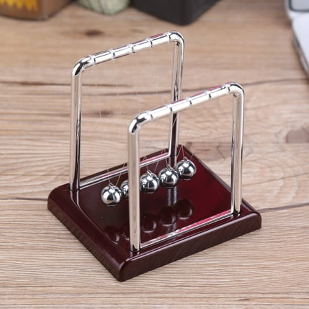 Qiilu Steel Balance Swinging Magnetic Ball Cradle Physics Science