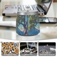thumbnail image 6 of Yayeee Ashtray with Lid for Cigarette Smokeless Stainless Steel Home Ash Holder, Blue Tree, 6 of 7