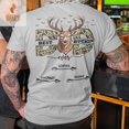 thumbnail image 1 of Best Buckin' Dad Ever Shirt, Personalized Hunting Dad Gift, Funny Deer Back Print Tee, Fat - As Picture - S, 1 of 2