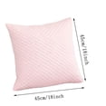 thumbnail image 3 of Throw Pillow Cover,Soft Washable Zipper Hidden Closure for Sofa Couch Decoration Bedroom Bed Accent Living‑Room Home Styling 18x18 Inch,Light-Pink, 3 of 5