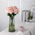 thumbnail image 2 of 10 pcs Artificial Roses Flowers Long Stem Fake Silk Rose for Home Wendding Decorations, 2 of 7