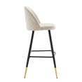 thumbnail image 5 of Modway Cordial Fabric Bar Stools - Set of 2 in Beige, 5 of 10