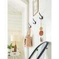 thumbnail image 4 of Amerock Granlyn Transitional Double Prong Matte Black Wall Hook, 4 of 9