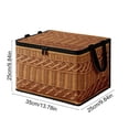 Classical Style Imitation Woven Storage Box Foldable Storage Box with ...