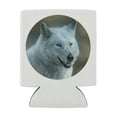 thumbnail image 2 of White Wolf Growling Can Cooler - Drink Sleeve Hugger Collapsible Insulator - Beverage Insulated Holder, 2 of 4