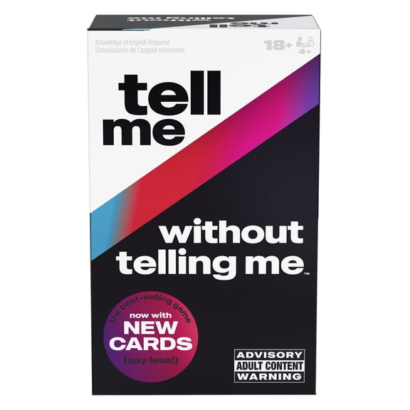 Spin Master Games, Tell Me Without Telling Me, Adult Party Game, 4 Players, for Ages 18 and up