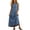 #0002-Blue, variant on Womens Casual Sleeveless Maxi Denim Dress Spring Summer Crewneck Vintage Loose Long Vest Jean Dress