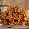 thumbnail image 5 of ERTZAE Artificial Daisy Chamomile Hand Tied Bouquet,Orange,12 Inch Faux Flower for Wedding Home Decor,Faux Wildflower Bouquet,Realistic Silk Flowers,Versatile Centerpiece for Vase,Table or DIY Crafts, 5 of 9