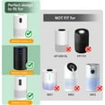 thumbnail image 2 of B-D02L Air Purifier Replacement Filter, Compatible with MOOKA and KOIOS B-D02L Air Purifiers, VEWIOR B-D02U Air Purifier, 3-in-1 HEPA Air Filter for B-D02L and B-D02U Air Purifiers, 2 Pack, 2 of 5