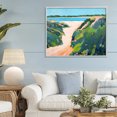 thumbnail image 3 of Stupell Industries Coastal Floral Cliffs Landscape Gray Framed Giclee Art, 30 x 24, by Dorothy Holmes Mohler, 3 of 7